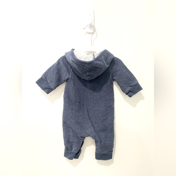 Monica & Andy blue hooded romper - Picture 2 of 2